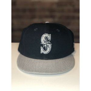 Vintage Seattle Mariners New Era Fitted Wool Hat C